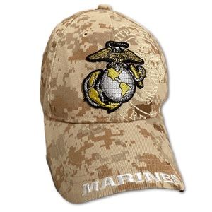 US Marines Tan Digital Camo Baseball Cap Hat